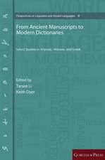 Li, T: From Ancient Manuscripts to Modern Dictionaries