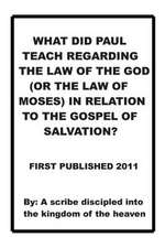 What Did Paul Teach Regarding the Law of the God(or the Law of Moses) in Relatio