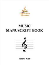 Music Manuscript Book