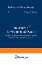 Indicators of Environmental Quality: Proceedings of a symposium held during the AAAS meeting in Philadelphia, Pennsylvania, December 26–31, 1971