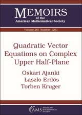 QUADRATIC VECTOR EQUATIONS ON COMPLEX UP