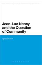 Jean-Luc Nancy and the Question of Community