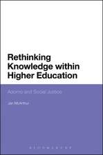 Rethinking Knowledge within Higher Education: Adorno and Social Justice