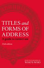 Titles and Forms of Address: A Guide to Correct Use