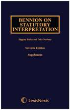 Bennion on Statutory Interpretation First Supplement