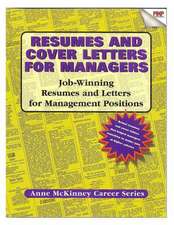 Resumes & Cover Letters for Managers