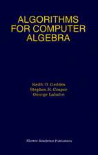 Algorithms for Computer Algebra