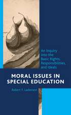 MORAL ISSUES IN SPECIAL EDUCATCB