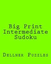 Big Print Intermediate Sudoku