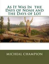 As It Was in the Days of Noah and the Days of Lot