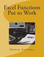 Excel Functions Put to Work