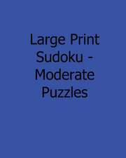 Large Print Sudoku - Moderate Puzzles