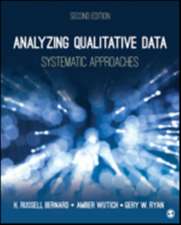 Analyzing Qualitative Data: Systematic Approaches