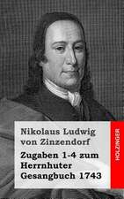 Zugaben 1-4 Zum Herrnhuter Gesangbuch 1743