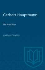 GERHART HAUPTMANN THE PROSE PLAYS