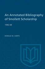 An Annotated Bibliography of Smollett Scholarship 1946-68