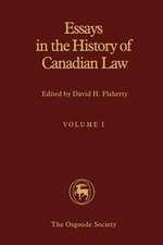 Essays in the History of Canadian Law