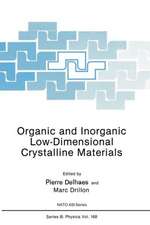 Organic and Inorganic Low-Dimensional Crystalline Materials