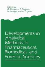 Developments in Analytical Methods in Pharmaceutical, Biomedical, and Forensic Sciences