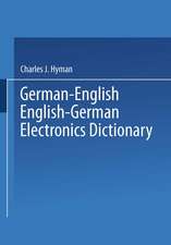 German-English English-German Electronics Dictionary