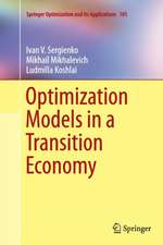 Optimization Models in a Transition Economy