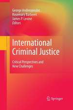 International Criminal Justice: Critical Perspectives and New Challenges