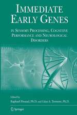 Immediate Early Genes in Sensory Processing, Cognitive Performance and Neurological Disorders