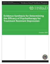 Evidence Synthesis for Determining the Efficacy of Psychotherapy for Treatment Resistant Depression