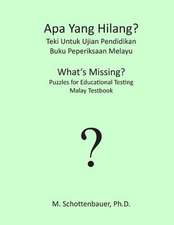 APA Yang Hilang? Teki Untuk Ujian Pendidikan