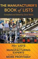 The Manufacturer's Book of Lists