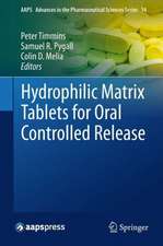 Hydrophilic Matrix Tablets for Oral Controlled Release