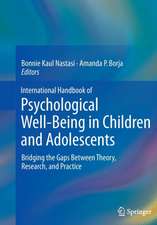 International Handbook of Psychological Well-Being in Children and Adolescents