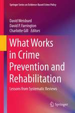 What Works in Crime Prevention and Rehabilitation: Lessons from Systematic Reviews