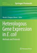 Heterologous Gene Expression in E.coli: Methods and Protocols