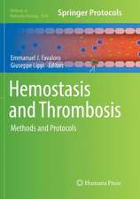 Hemostasis and Thrombosis: Methods and Protocols