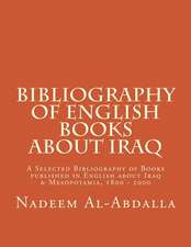 Bibliography of English Books about Iraq