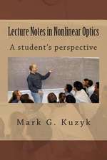 Lecture Notes in Nonlinear Optics