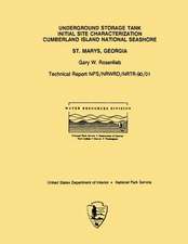 Underground Storage Tank Initial Site Characterization Cumberland Island National Seashore