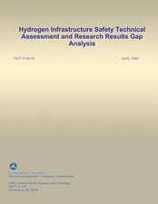 Hydrogen Infrastructure Safety Technical Assessment and Research Results Gap Analysis