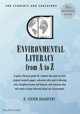 Environmental Literacy from A to Z for Students and Educators