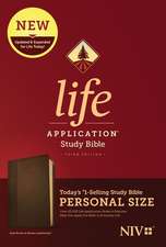 NIV Life Application Study Bible, Third Edition, Personal Size (Leatherlike, Dark Brown/Brown)