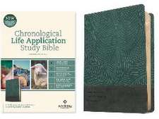 NLT Chronological Life Application Study Bible, Second Edition (Leatherlike, Palm Forest Teal)