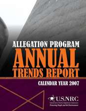 Allegation Program Annual Trends Report- Calendar Year 2007