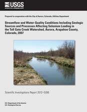 Streamflow and Water-Quality Conditions Including Geologic Sources and Processes Affecting Selenium Loading in the Toll Gate Creek Watershed, Aurora,