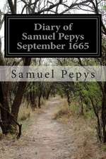 Diary of Samuel Pepys September 1665