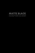 Matte Black Grey Grid Notebook, 6x9, 100 Pages