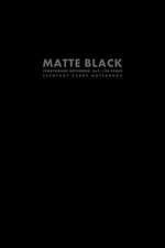 Matte Black Storyboard Notebook, 6x9, 100 Pages