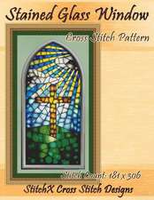 Stained Glass Window Cross Stitch Pattern