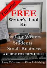 Tutorial for Free Writer's Tool Kit