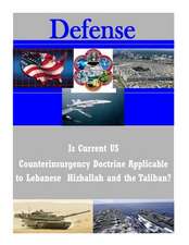 Is Current Us Counterinsurgency Doctrine Applicable to Lebanese Hizballah and the Taliban?